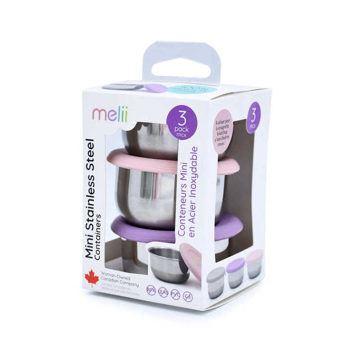 Melii Mini Stainless Steel & Silicone Containers
