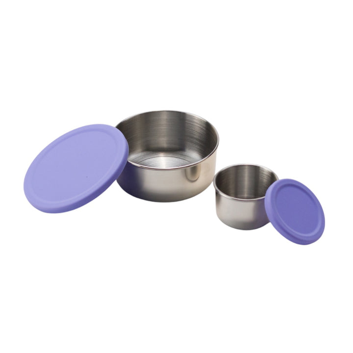 Stainless Steel Lunchbox Dipper Set Lavender