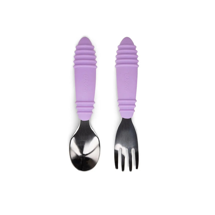 Bumkins Spoon and Fork Set Lavender