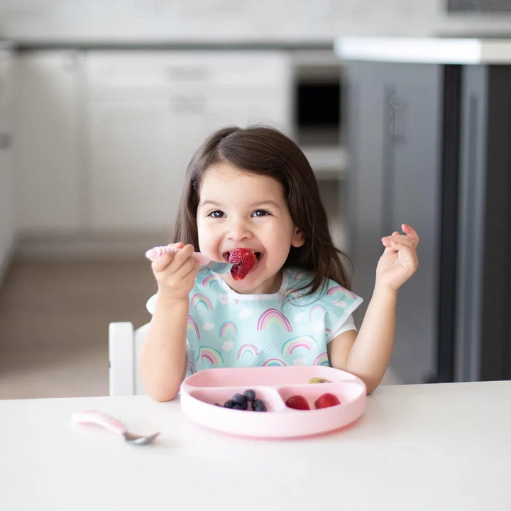 Bumkins Spoon and Fork Set Pink