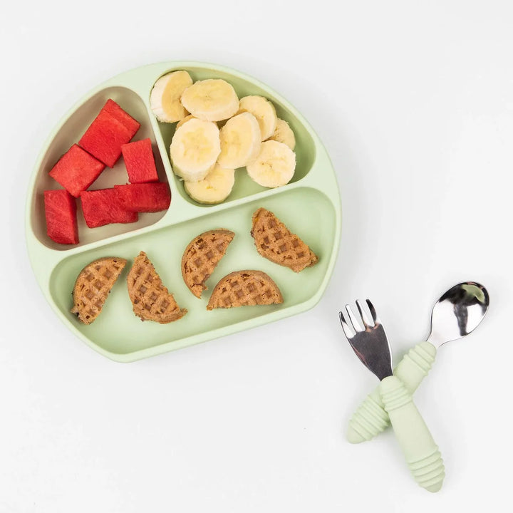 Bumkins Spoon and Fork Set Sage