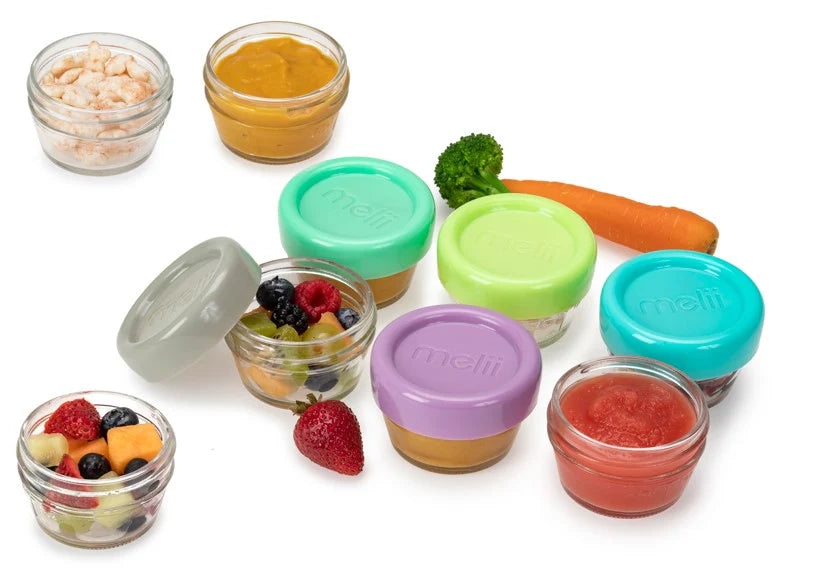 Melii Glass Food Container 2oz 6pack