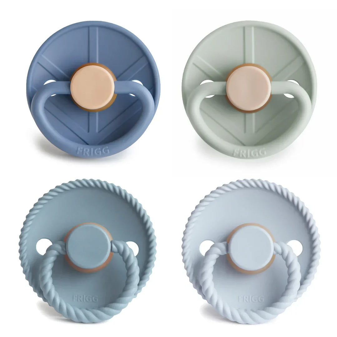 4 Pack Silicone Pacifier Skyline Serenity