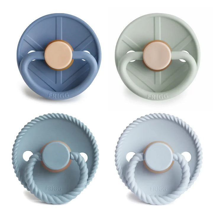 4 Pack Silicone Pacifier Skyline Serenity