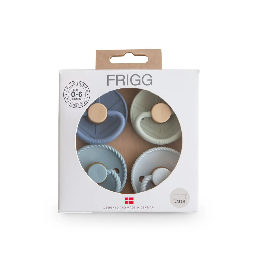 4 Pack Silicone Pacifier Skyline Serenity