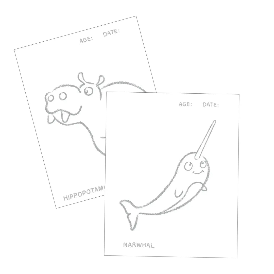 Honeysticks Toddlers First Colouring Book - Endangered Animals Adventure