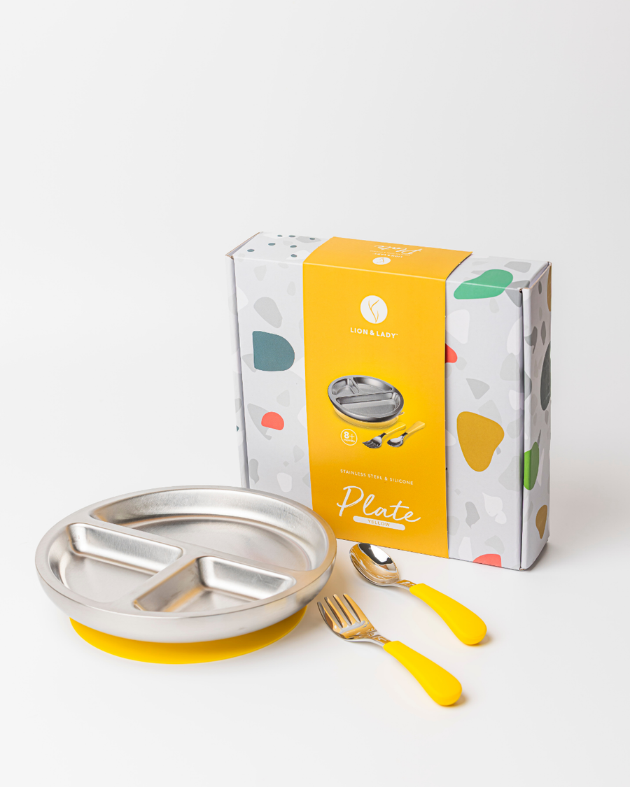 Stainless Steel Toddler Plate