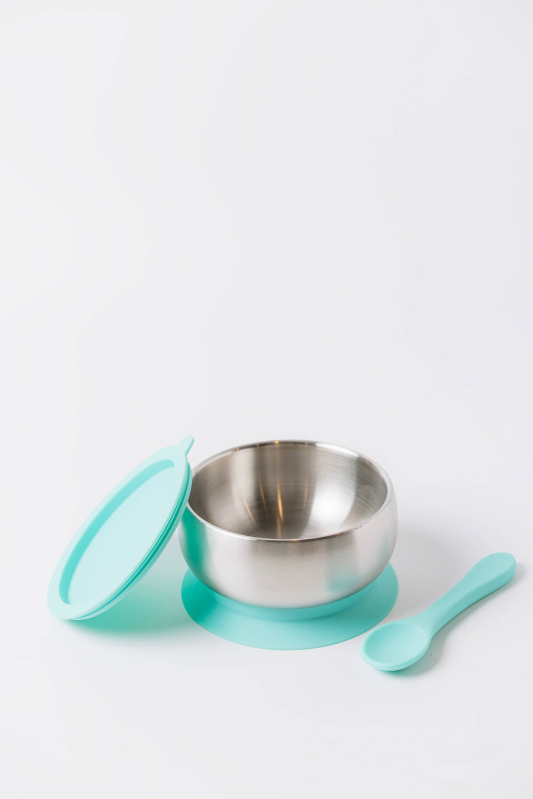 Stainless Steel Feeding Bowl With Suction Base Mint