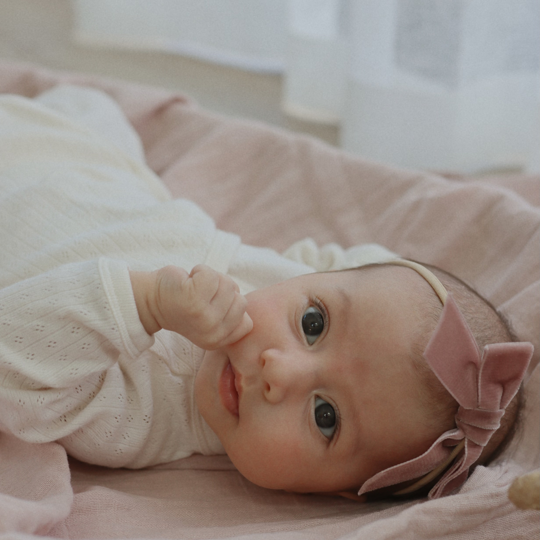 Velvet Headband Dusky Rose