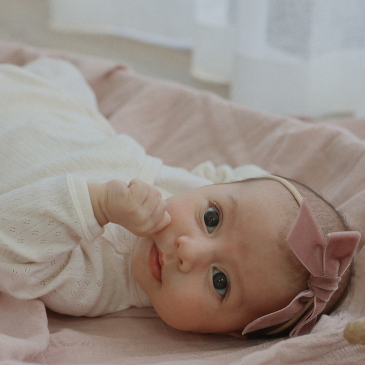 Velvet Headband Dusky Rose