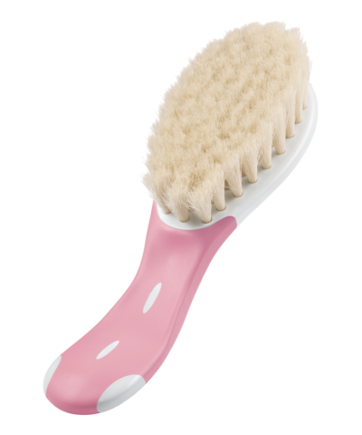 Extra Soft Baby Hair Brush Pink