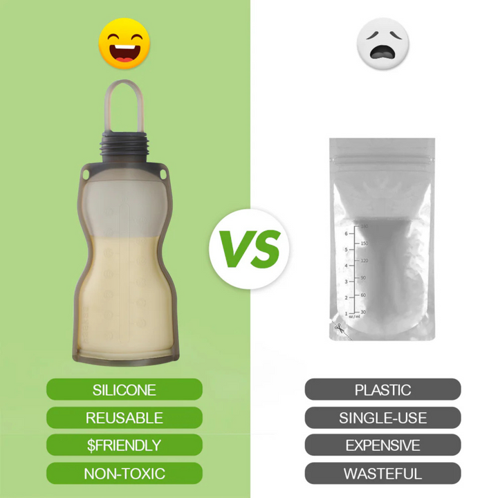 Haakaa Silicone Breast Milk Storage Bag 2pk