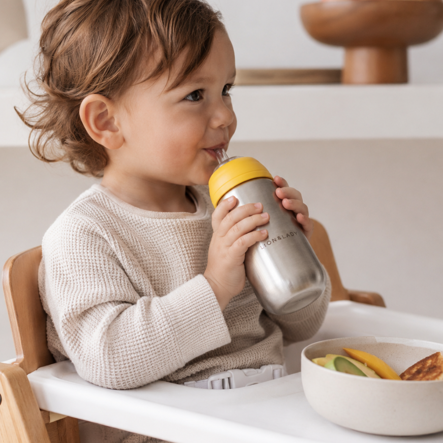 Stainless Steel Toddler Straw Cup 350ml