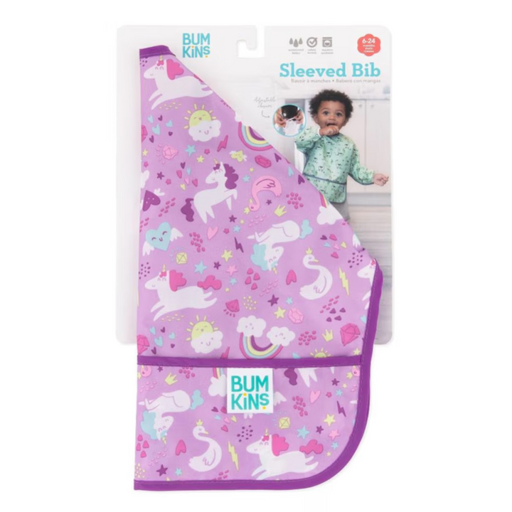 Waterproof Sleeved Bib Unicorns