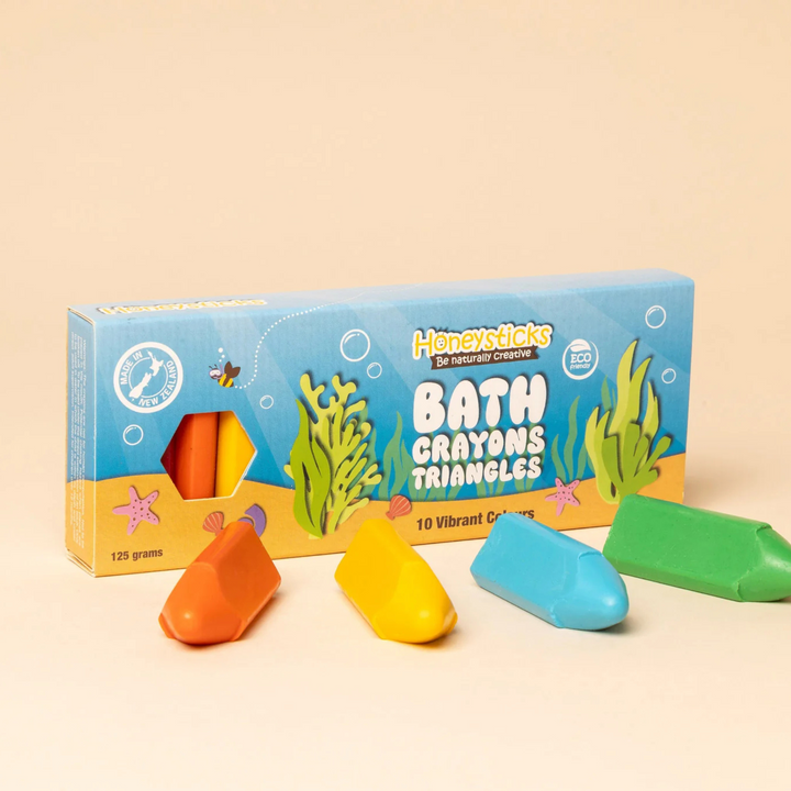 Bath Crayons Triangle 10 Pack