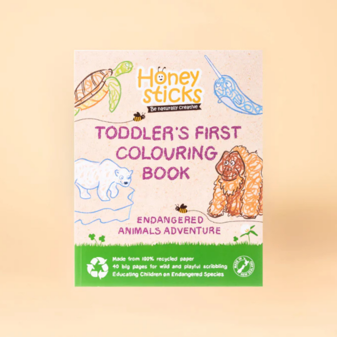 Toddlers First Colouring Book - An Endangered Animals Adventure