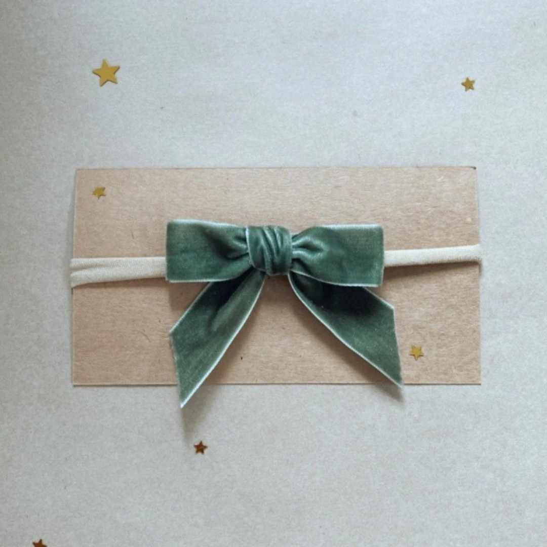 Velvet Headband Sage