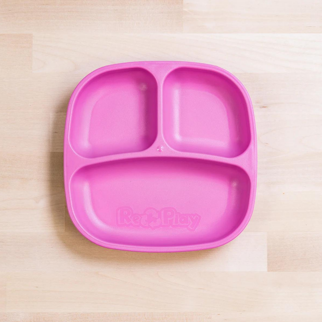 Divided Plate Bright Pink