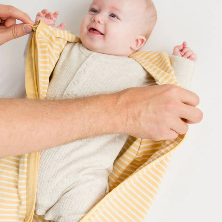 3 Seasons Front Zip Merino/Organic Cotton Sleeping Bag Buttercup