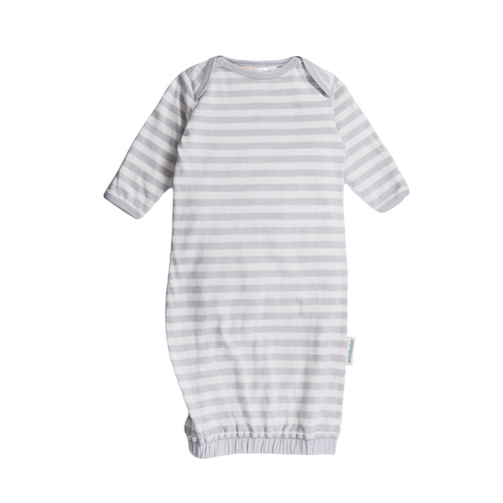 Merino/Organic Cotton Gown Pebble
