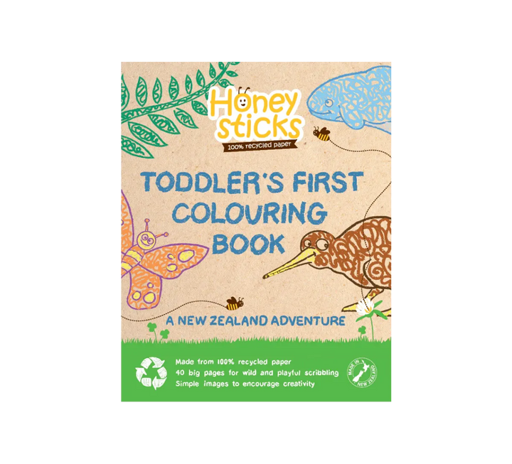 Honeysticks Toddlers First Colouring Book - A Kiwi Adventure