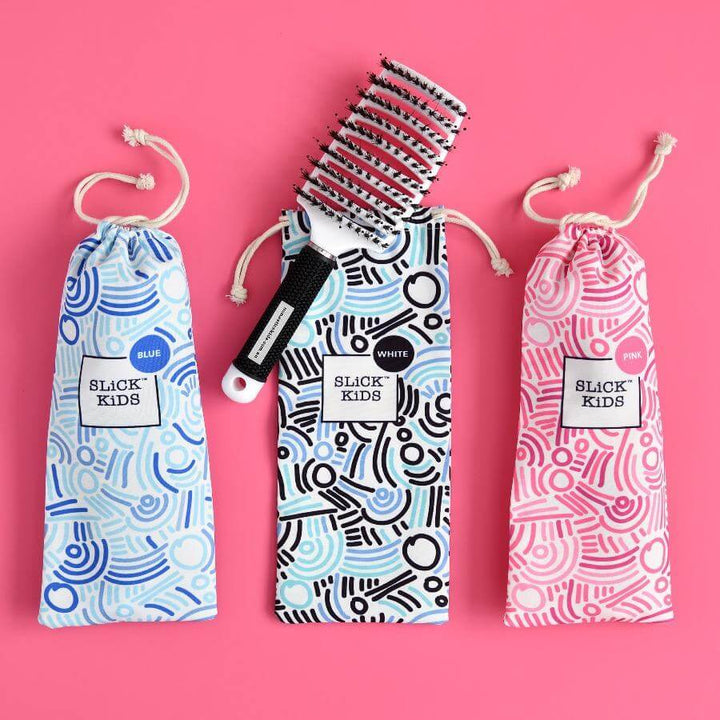 Slick Kids Best Detangler Brush Blue
