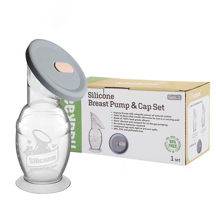 Generation 2 Silicone Breast Pump with Suction Base & Silicone Cap Gift Box