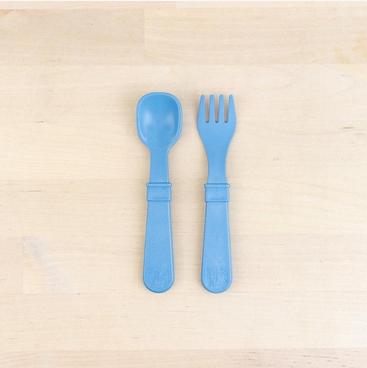 Fork and Spoon Set Denim
