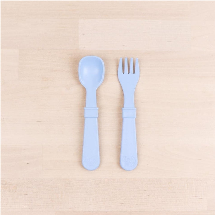 Fork and Spoon Set Ice Blue