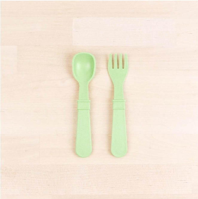 Fork and Spoon Set Leaf