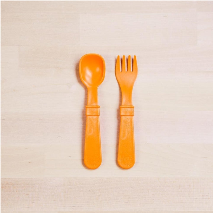 Fork and Spoon Set Orange