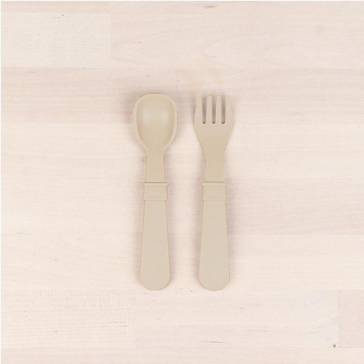 Fork and Spoon Set Sand