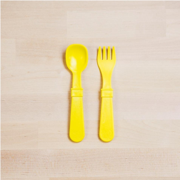 Fork and Spoon Set Sage