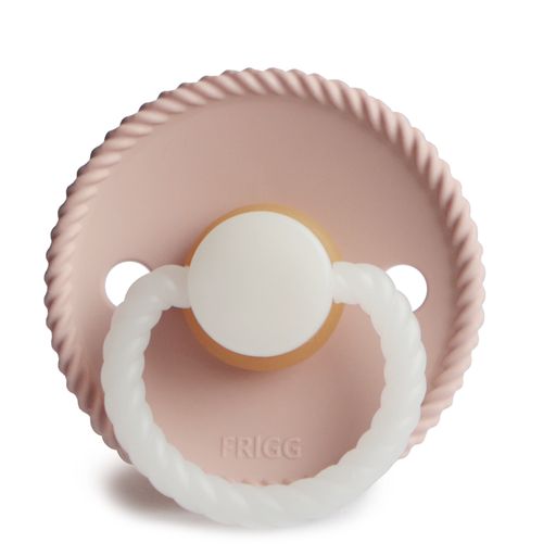 Rope Pacifier Blush Night 2pk